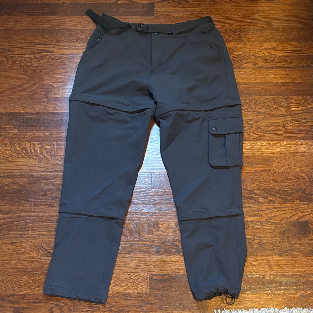 Outdoor Voices Black RekTrek Zipoff Pants